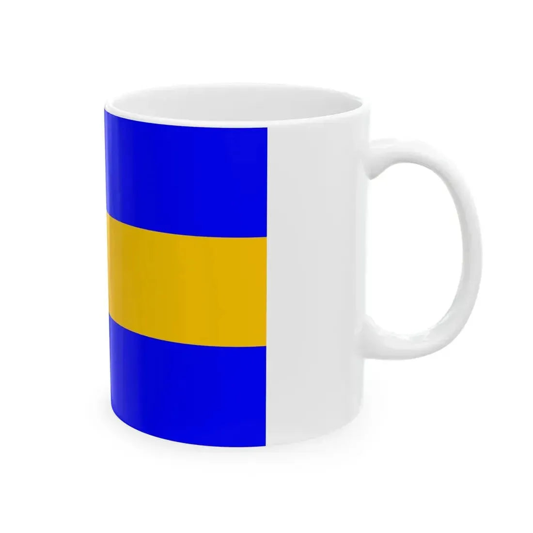 Praha-Kunratice flag (Czech Republic) White Coffee Mug - Go Mug Yourself