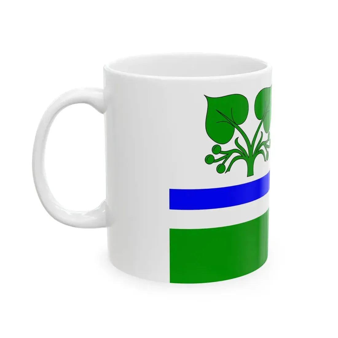 Praha-Lipence flag (Czech Republic) White Coffee Mug - Go Mug Yourself