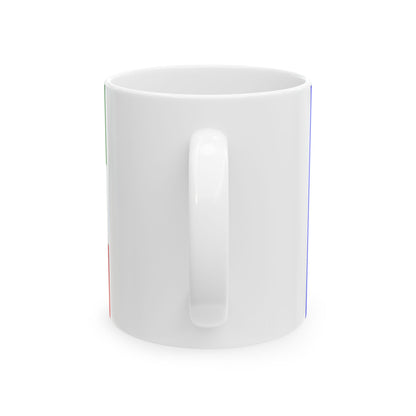 Praha-Lochkov flag (Czech Republic) White Coffee Mug-Go Mug Yourself