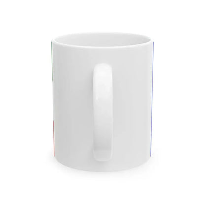 Praha-Lochkov flag (Czech Republic) White Coffee Mug - Go Mug Yourself