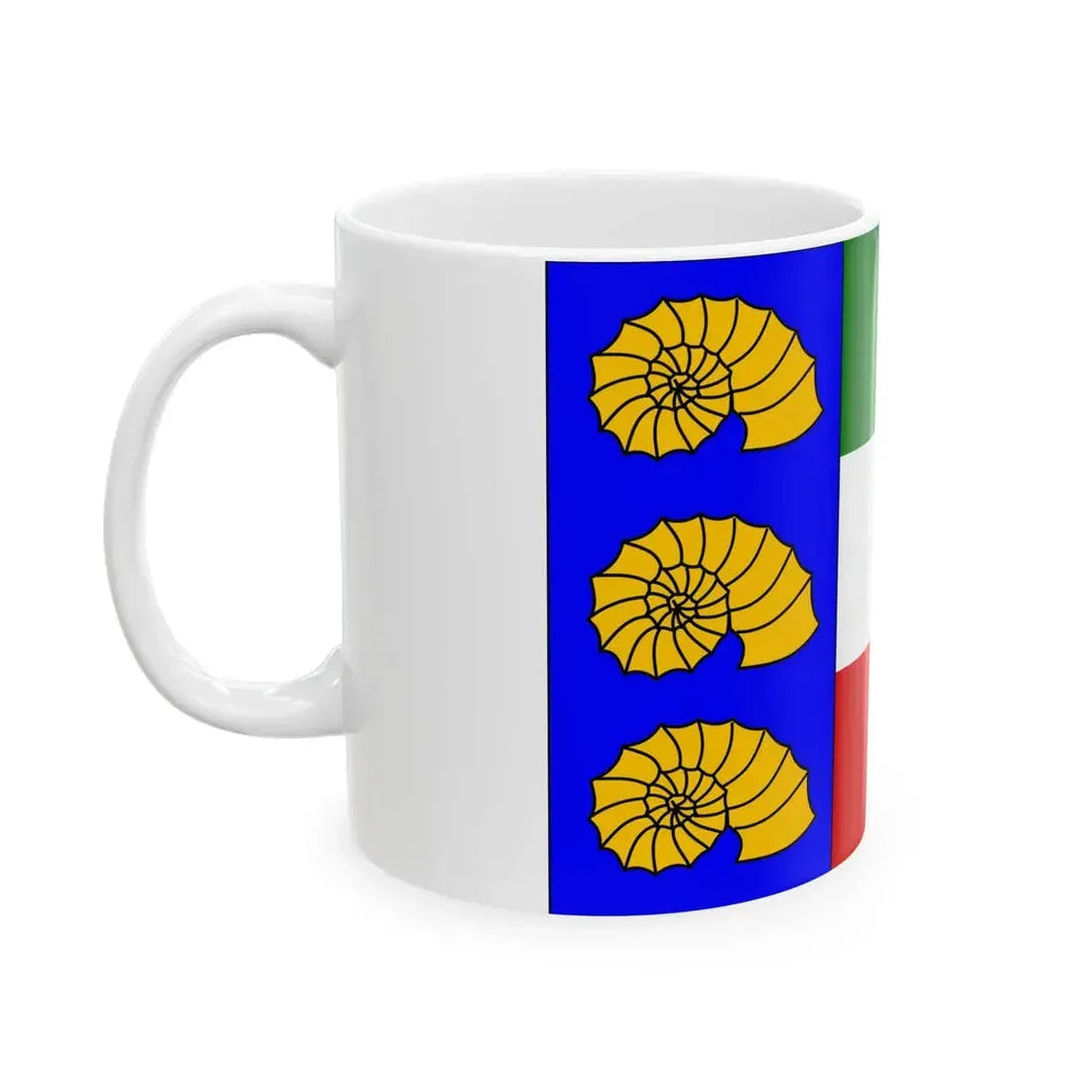 Praha-Lochkov flag (Czech Republic) White Coffee Mug - Go Mug Yourself