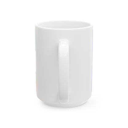 Praha-Lochkov flag (Czech Republic) White Coffee Mug-Go Mug Yourself