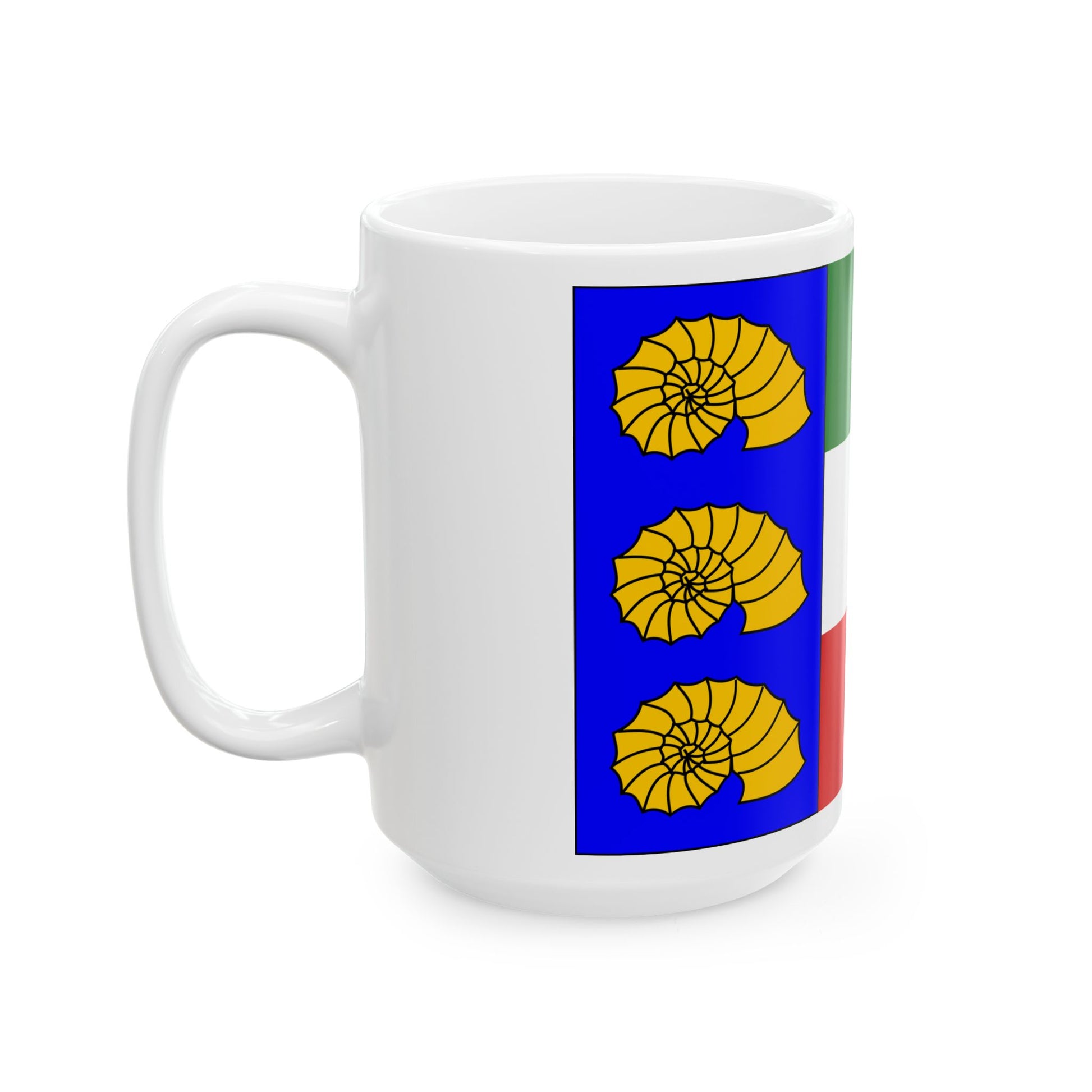 Praha-Lochkov flag (Czech Republic) White Coffee Mug-Go Mug Yourself