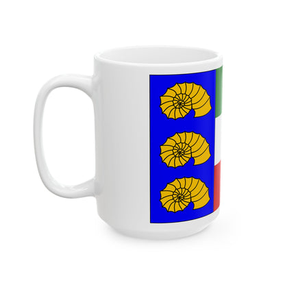 Praha-Lochkov flag (Czech Republic) White Coffee Mug-Go Mug Yourself