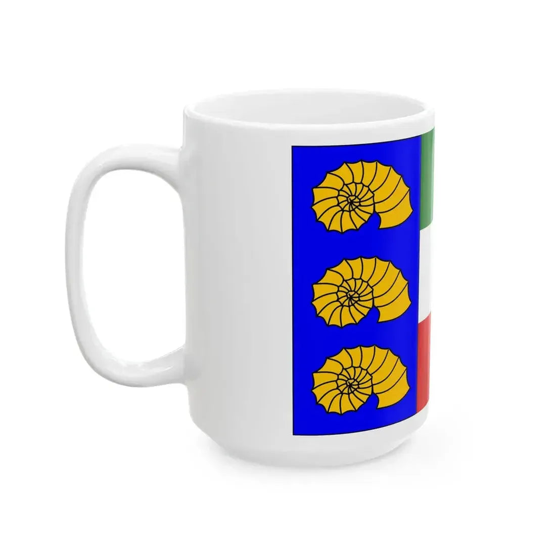 Praha-Lochkov flag (Czech Republic) White Coffee Mug - Go Mug Yourself