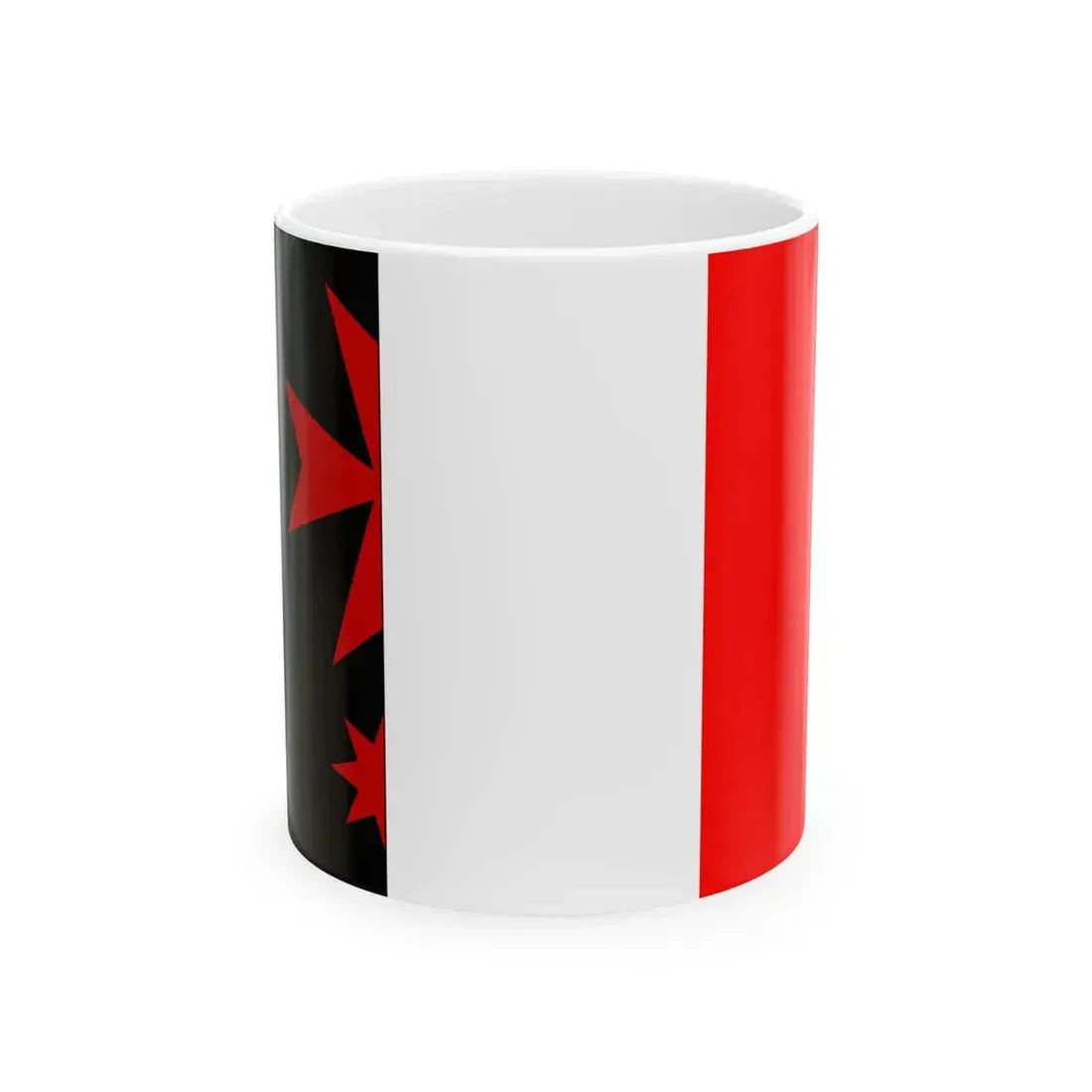 Praha-Slivenec flag (Czech Republic) White Coffee Mug 11oz - Go Mug Yourself