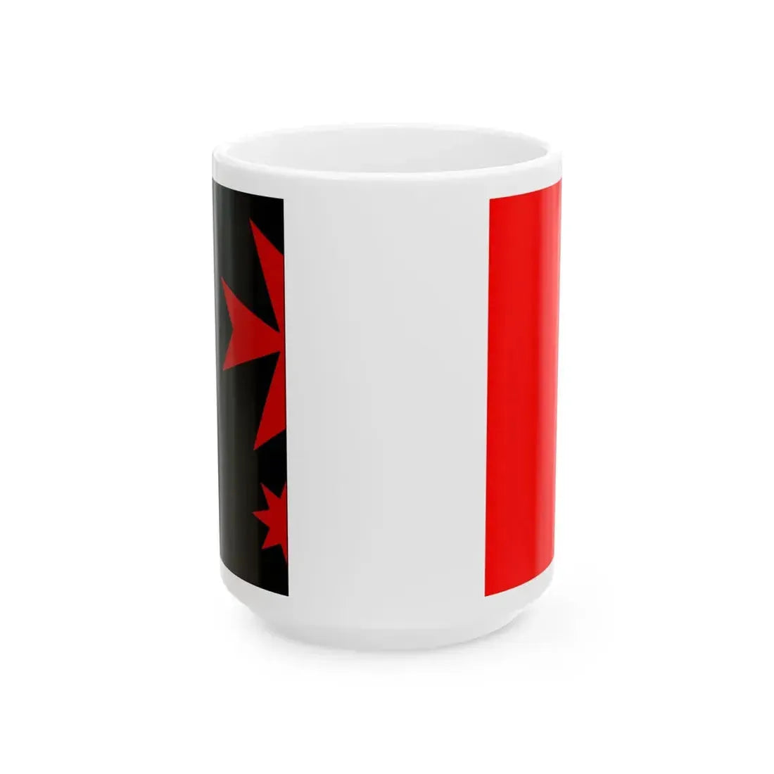 Praha-Slivenec flag (Czech Republic) White Coffee Mug 15oz - Go Mug Yourself
