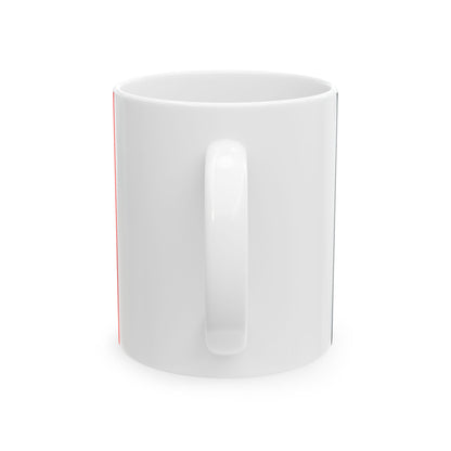 Praha-Slivenec flag (Czech Republic) White Coffee Mug-Go Mug Yourself