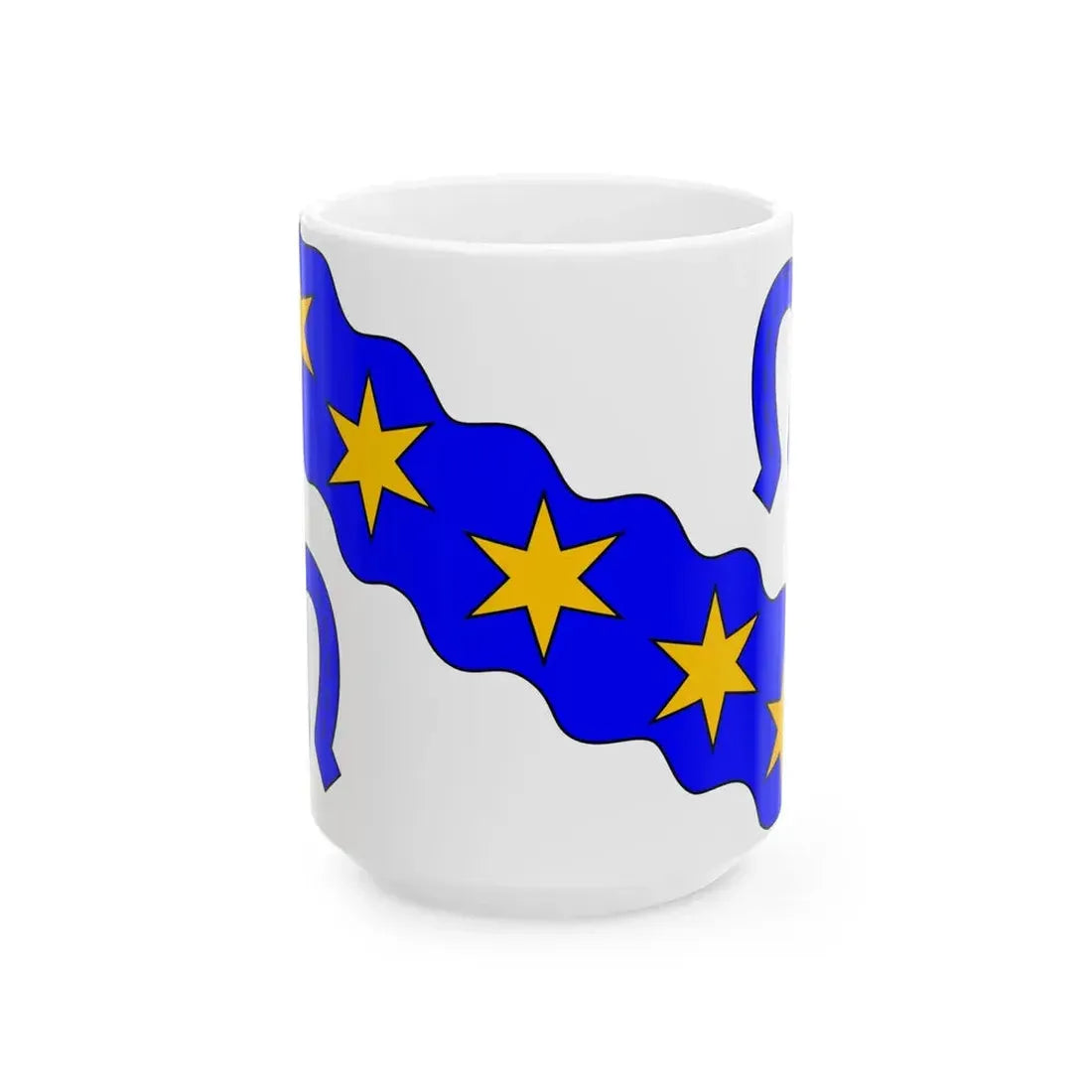 Praha-Velka Chuchle flag (Czech Republic) White Coffee Mug 15oz - Go Mug Yourself