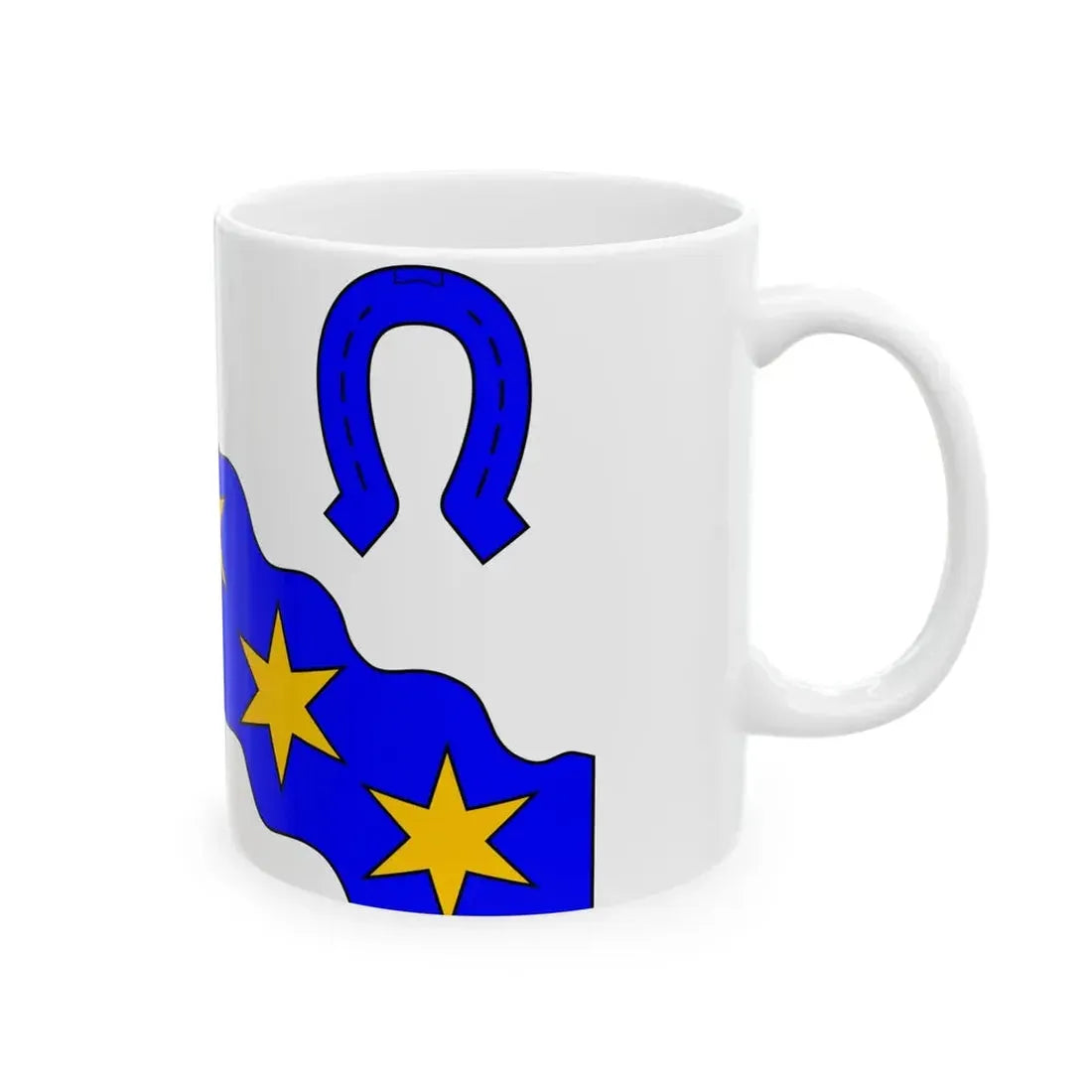 Praha-Velka Chuchle flag (Czech Republic) White Coffee Mug - Go Mug Yourself