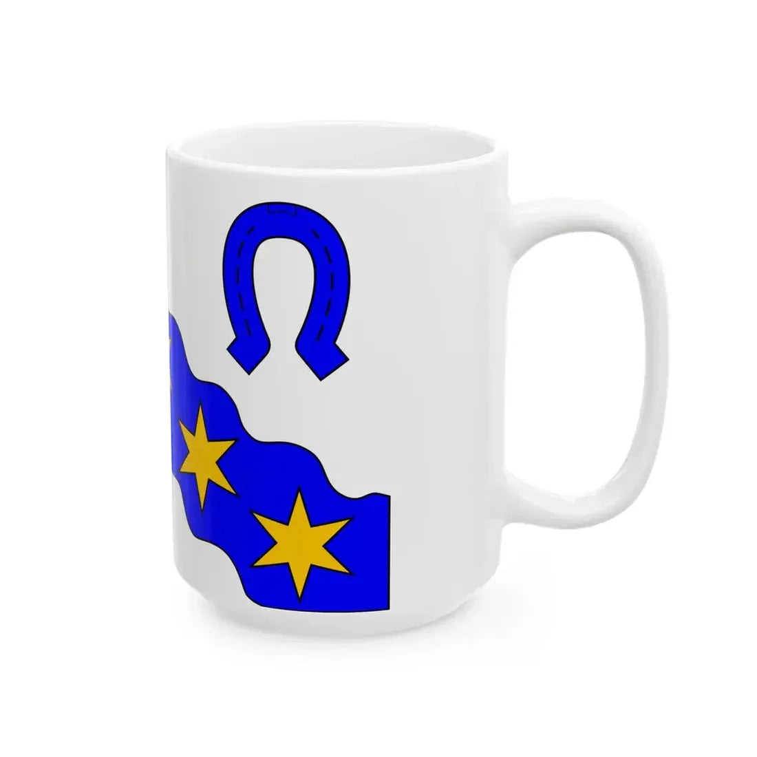 Praha-Velka Chuchle flag (Czech Republic) White Coffee Mug - Go Mug Yourself