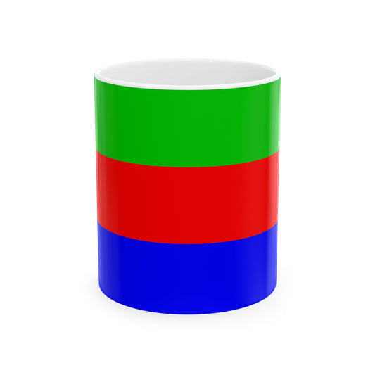 Praha-Zbraslav flag (Czech Republic) White Coffee Mug-11oz-Go Mug Yourself