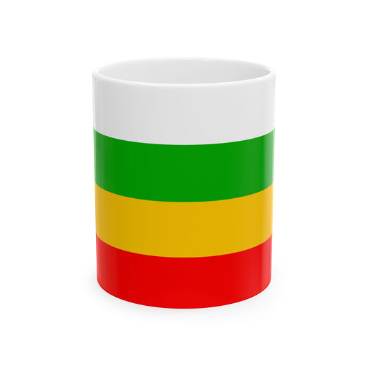 Praha-Zlicin flag (Czech Republic) White Coffee Mug-11oz-Go Mug Yourself