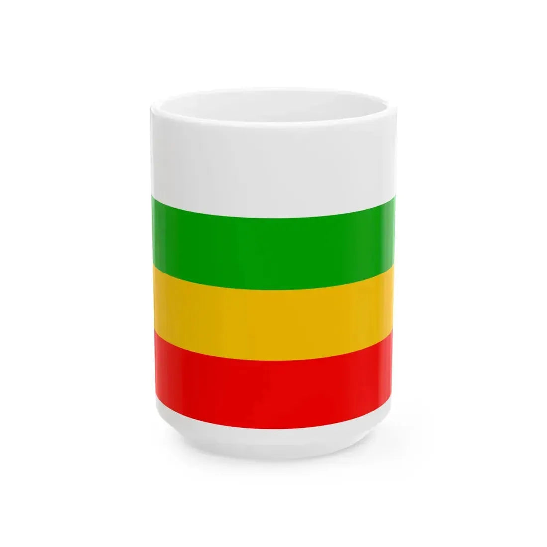 Praha-Zlicin flag (Czech Republic) White Coffee Mug 15oz - Go Mug Yourself