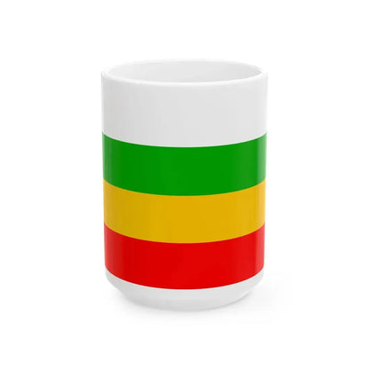 Praha-Zlicin flag (Czech Republic) White Coffee Mug 15oz - Go Mug Yourself