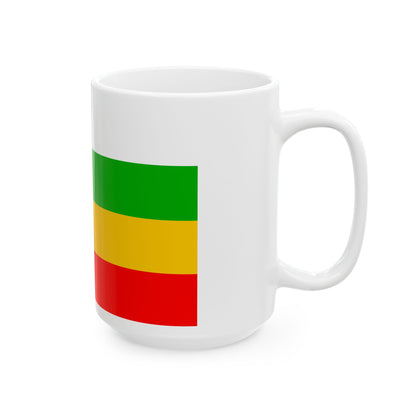 Praha-Zlicin flag (Czech Republic) White Coffee Mug-Go Mug Yourself