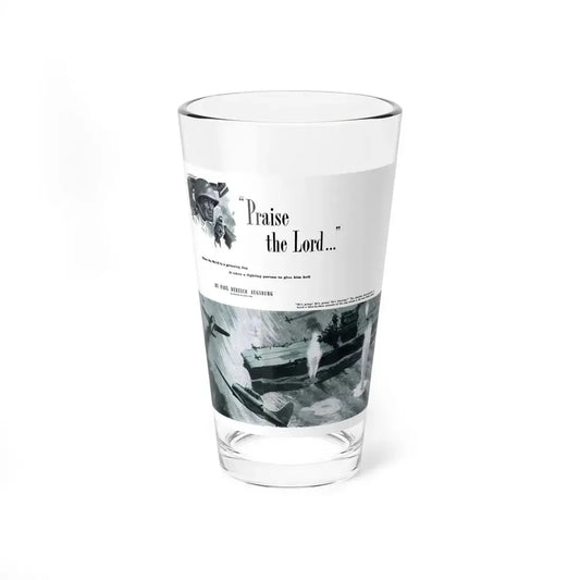 Praise the Lord, Cosmopolitan, March 1943 (Magazine Illustration) Pint Glass 16oz 16oz - Go Mug Yourself