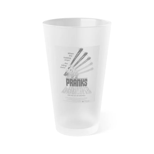 PRANKS (The Dorm That Dripped Blood) 2 1982 Movie Poster - Frosted Pint Glass 16oz-16oz-Frosted-Go Mug Yourself