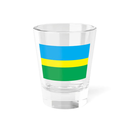 Prapor Korolivky Bucansky raon (Ukraine) Shot Glass 1.5oz 1.5oz - Go Mug Yourself