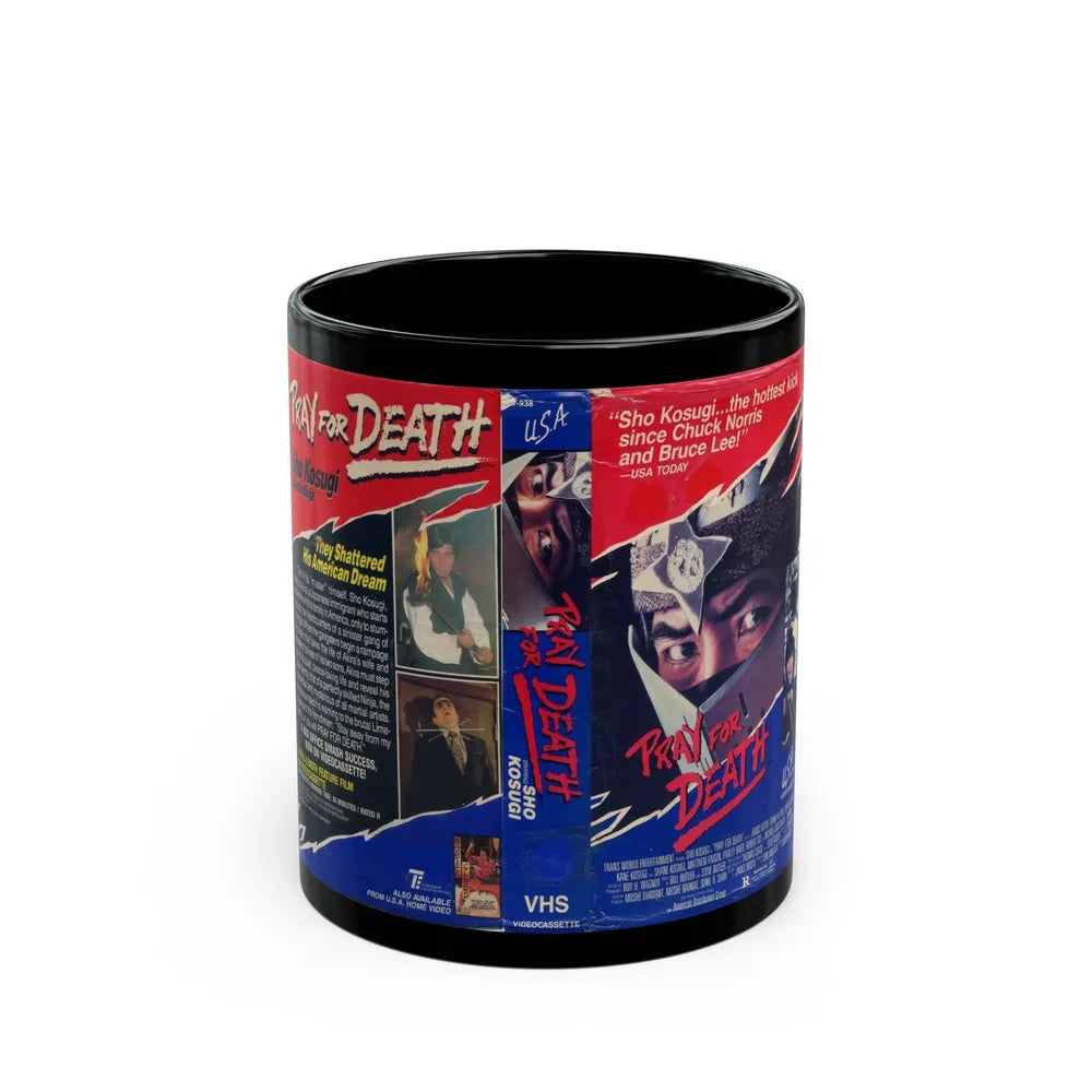 PRAY FOR DEATH (VHS COVER) - Black Coffee Mug-11oz-Go Mug Yourself