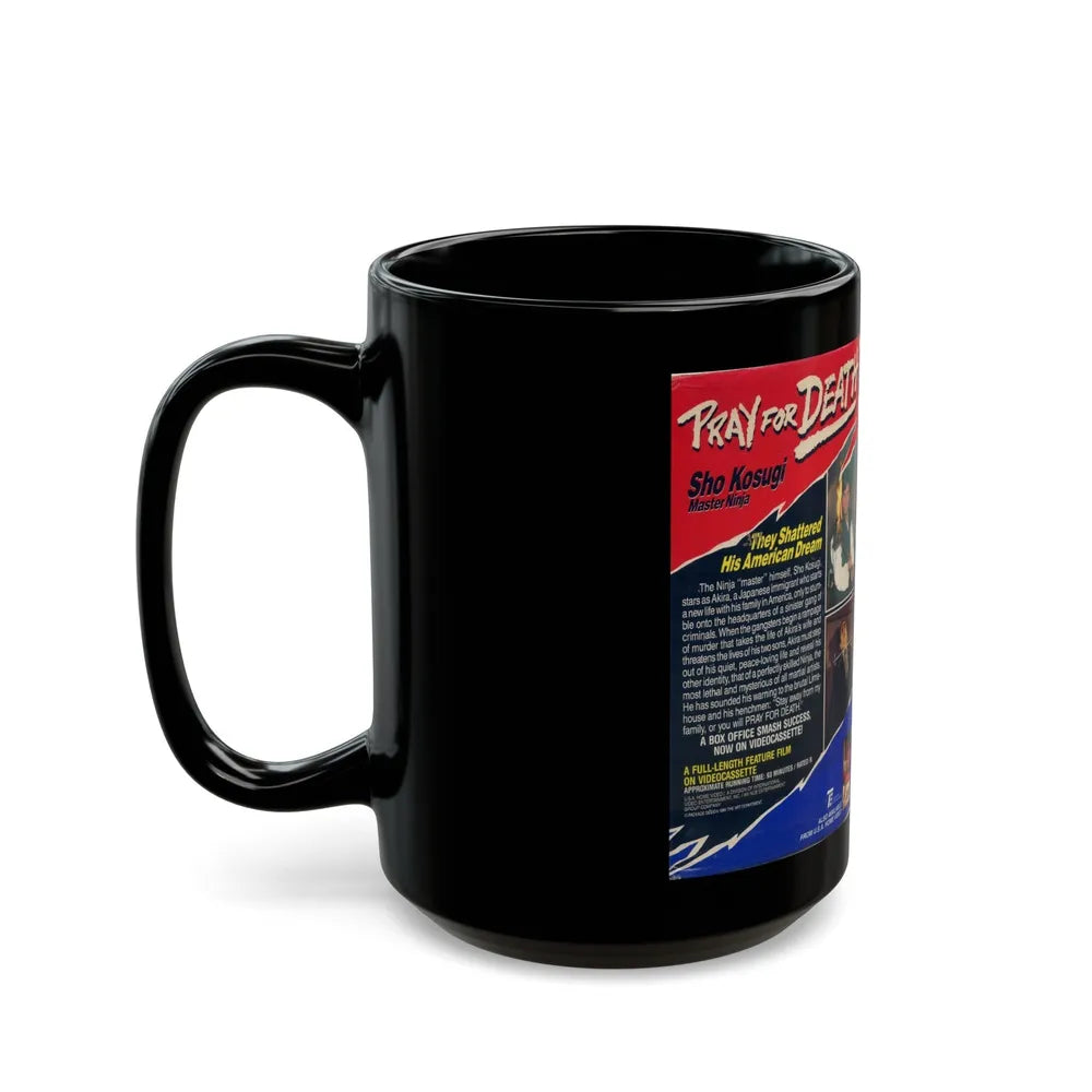 PRAY FOR DEATH (VHS COVER) - Black Coffee Mug-Go Mug Yourself