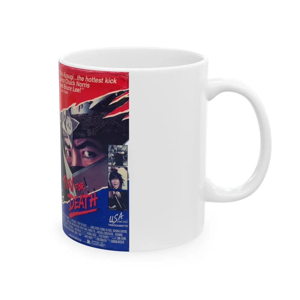 PRAY FOR DEATH (VHS COVER) - White Coffee Mug-Go Mug Yourself