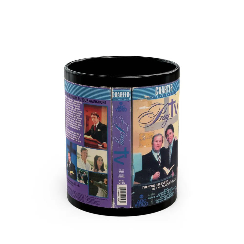 PRAY TV (VHS COVER) - Black Coffee Mug-11oz-Go Mug Yourself