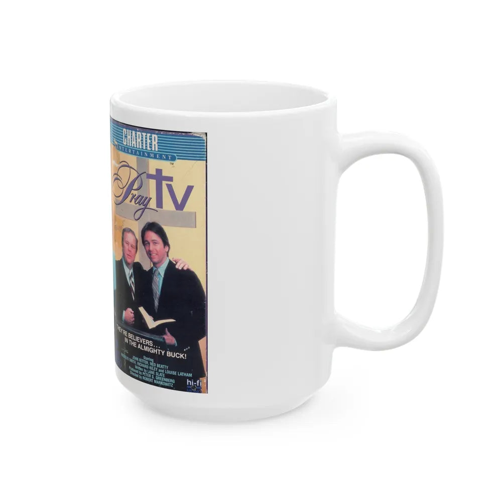 PRAY TV (VHS COVER) - White Coffee Mug-Go Mug Yourself