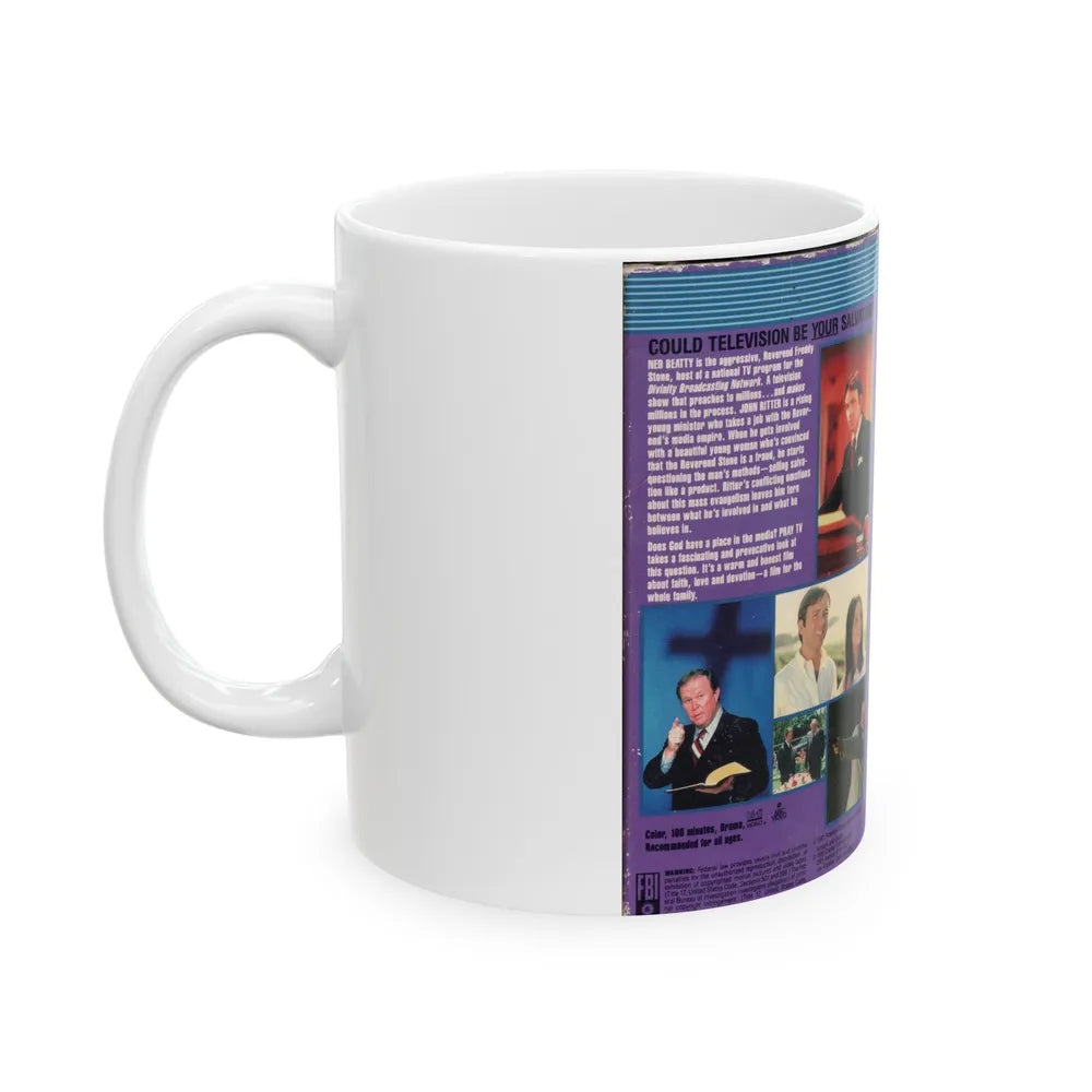 PRAY TV (VHS COVER) - White Coffee Mug-Go Mug Yourself