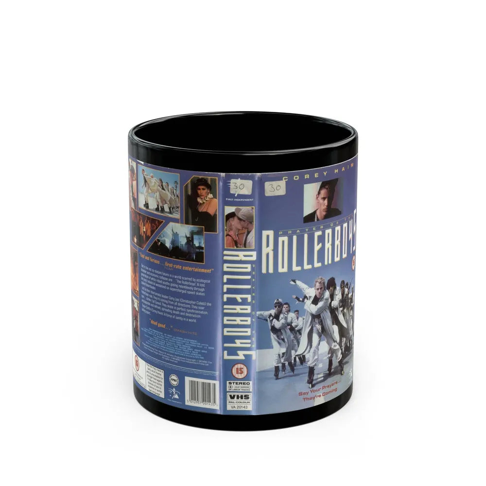 PRAYER OF THE ROLLERBOYS (VHS COVER) - Black Coffee Mug-11oz-Go Mug Yourself