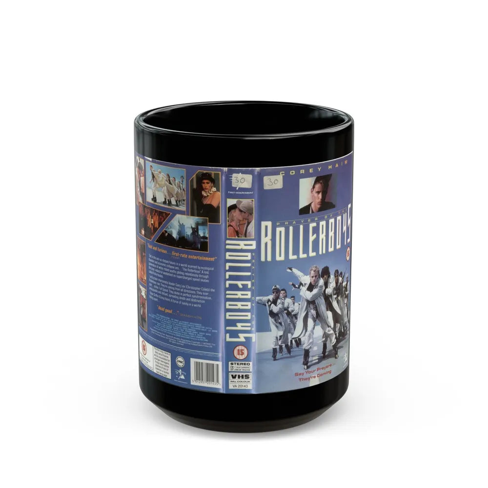 PRAYER OF THE ROLLERBOYS (VHS COVER) - Black Coffee Mug-15oz-Go Mug Yourself