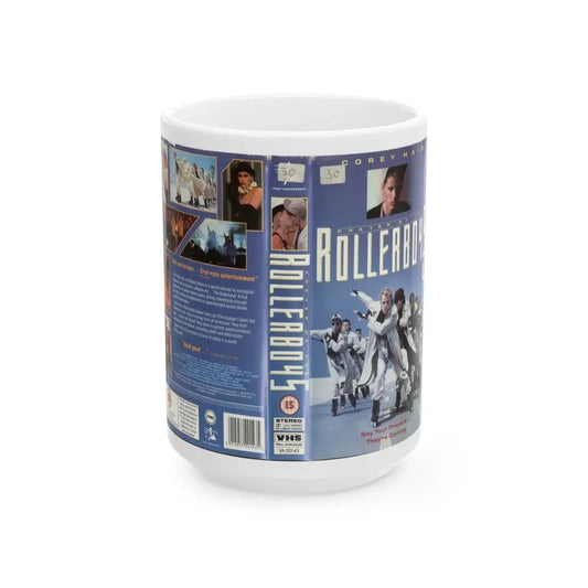PRAYER OF THE ROLLERBOYS (VHS COVER) - White Coffee Mug 15oz - Go Mug Yourself