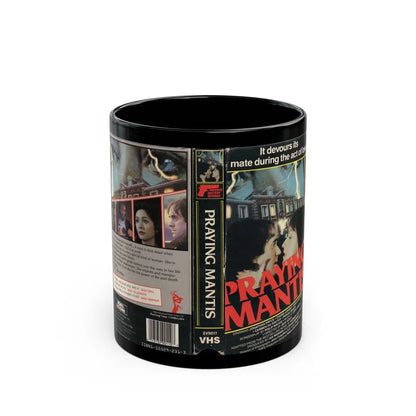 PRAYING MANTIS (VHS COVER) - Black Coffee Mug-11oz-Go Mug Yourself