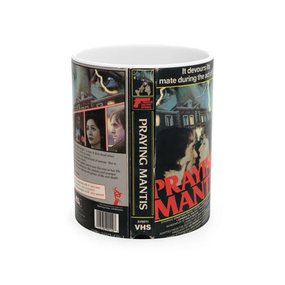 PRAYING MANTIS (VHS COVER) - White Coffee Mug-11oz-Go Mug Yourself