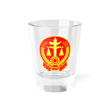P.R.C Court Insignia (China) (Coat of Arms) Shot Glass 1.5oz 1.5oz - Go Mug Yourself