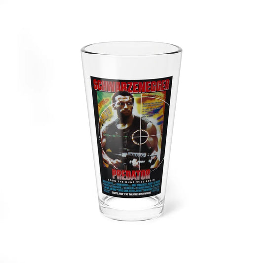 PREDATOR 1987 Movie Poster - Pint Glass 16oz-16oz-Go Mug Yourself