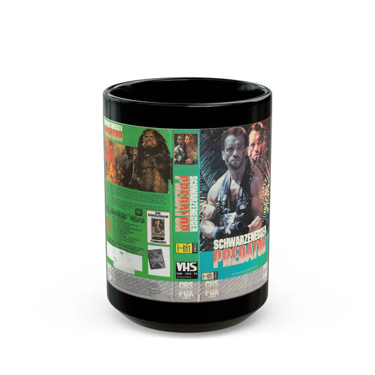 PREDATOR (VHS COVER) - Black Coffee Mug-15oz-Go Mug Yourself