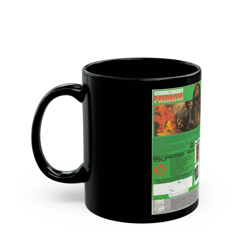 PREDATOR (VHS COVER) - Black Coffee Mug-Go Mug Yourself