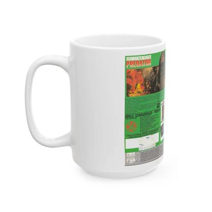 PREDATOR (VHS COVER) - White Coffee Mug-Go Mug Yourself