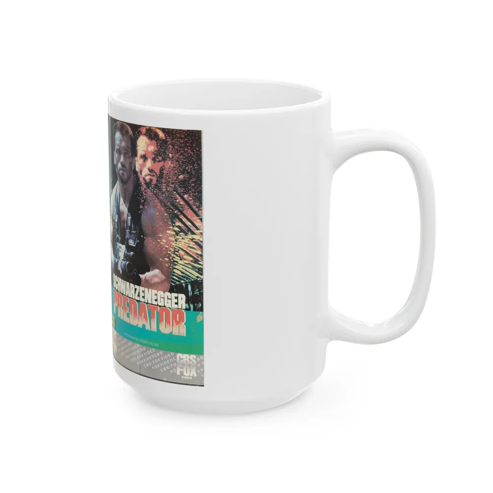 PREDATOR (VHS COVER) - White Coffee Mug-Go Mug Yourself