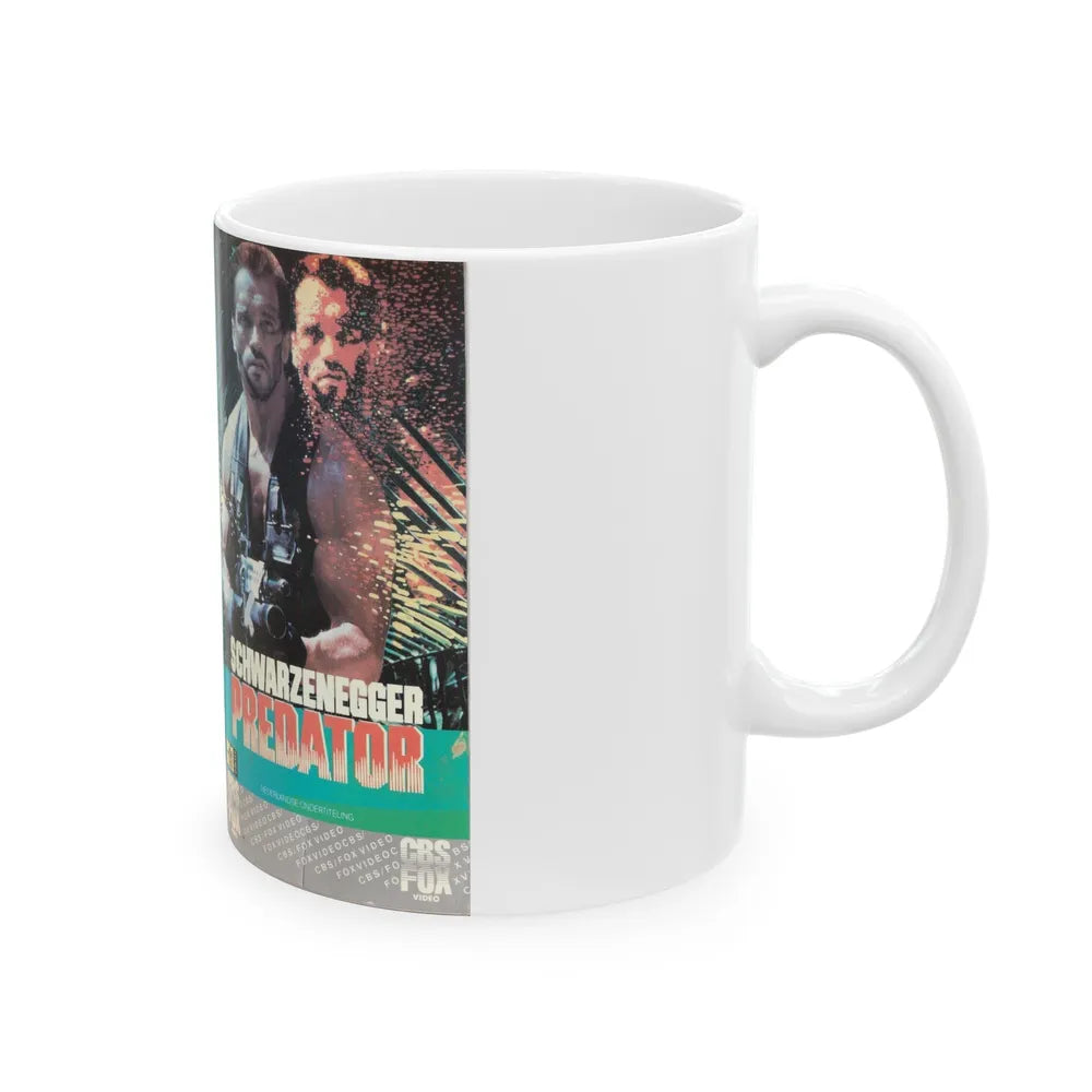 PREDATOR (VHS COVER) - White Coffee Mug-Go Mug Yourself