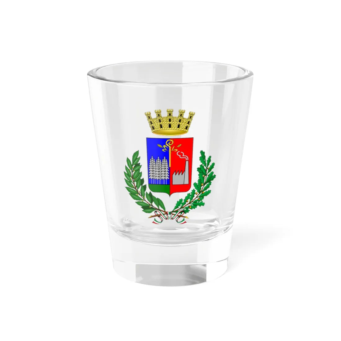 Preganziol-Stemma (Italy) (Coat of Arms) Shot Glass 1.5oz 1.5oz - Go Mug Yourself