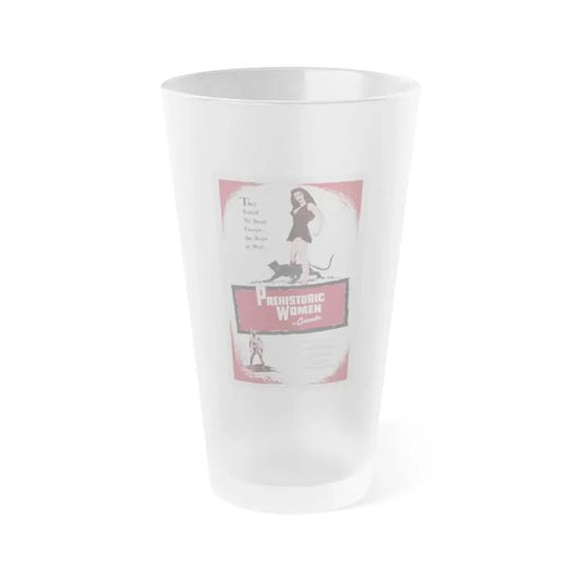 PREHISTORIC WOMEN 1967 Movie Poster - Frosted Pint Glass 16oz Default Title - Go Mug Yourself