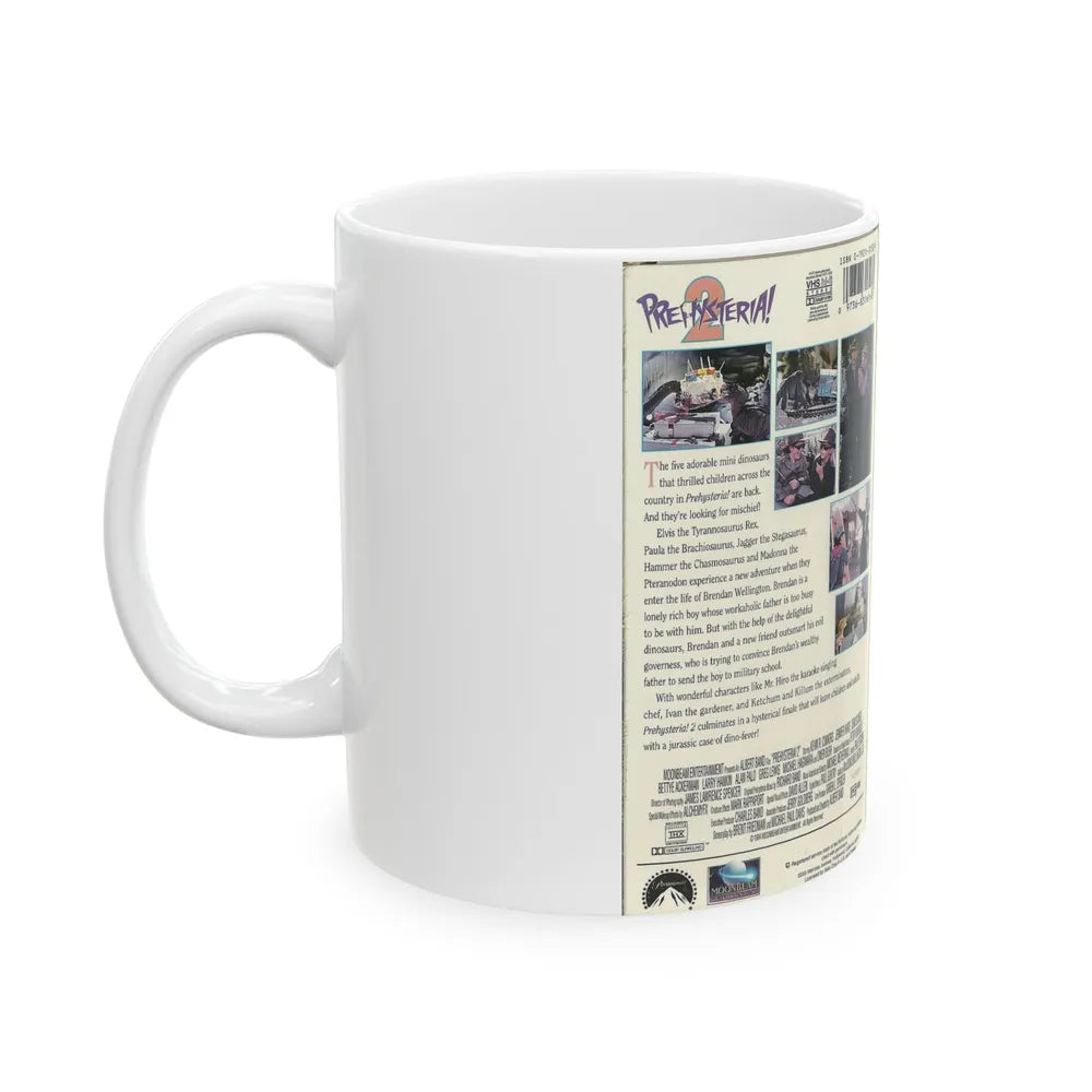 PREHYSTERIA 2 (VHS COVER) - White Coffee Mug-Go Mug Yourself