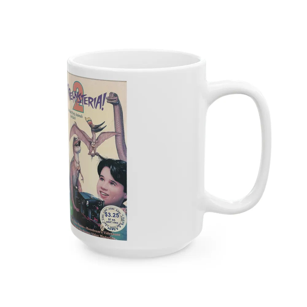 PREHYSTERIA 2 (VHS COVER) - White Coffee Mug-Go Mug Yourself