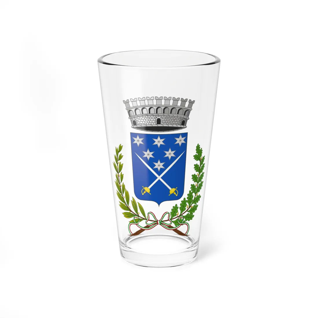 Prelà-Stemma (Italy) (Coat of Arms) Pint Glass 16oz 16oz - Go Mug Yourself