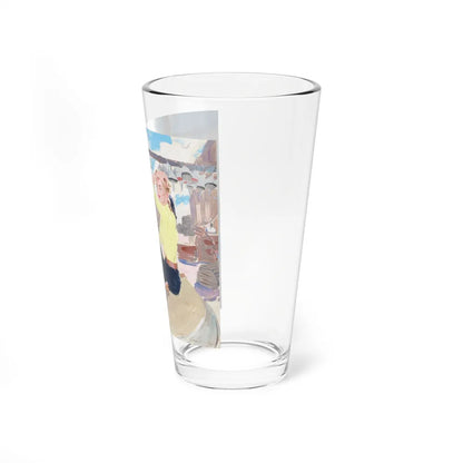 Preliminary story illustrations 3 (Magazine Illustration) Pint Glass 16oz-Go Mug Yourself