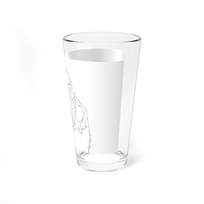 Preliminary story illustrations scetch 1 (Magazine Illustration) Pint Glass 16oz-Go Mug Yourself