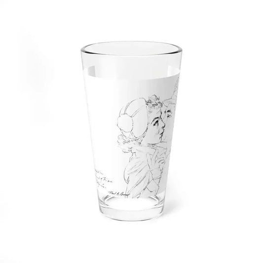 Preliminary story illustrations scetch 2 (Magazine Illustration) Pint Glass 16oz 16oz - Go Mug Yourself