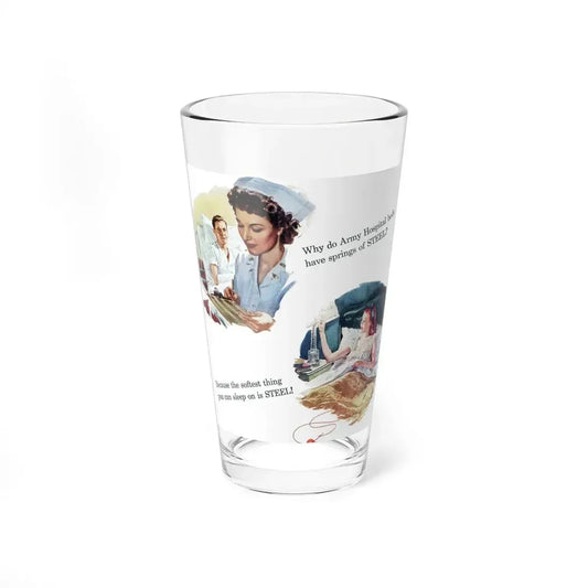 Premier Spring Wire ad, The Saturday Evening Post, May 6, 1944 (Magazine Illustration) Pint Glass 16oz 16oz - Go Mug Yourself